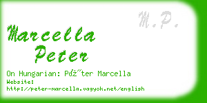 marcella peter business card